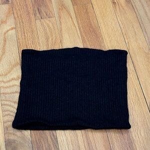 Windsor Black Ribbed Crop Top